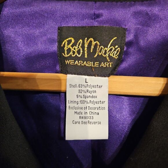 VNTG Bob Mackie Wearable Art Designer Jacket - Picture 5 of 8